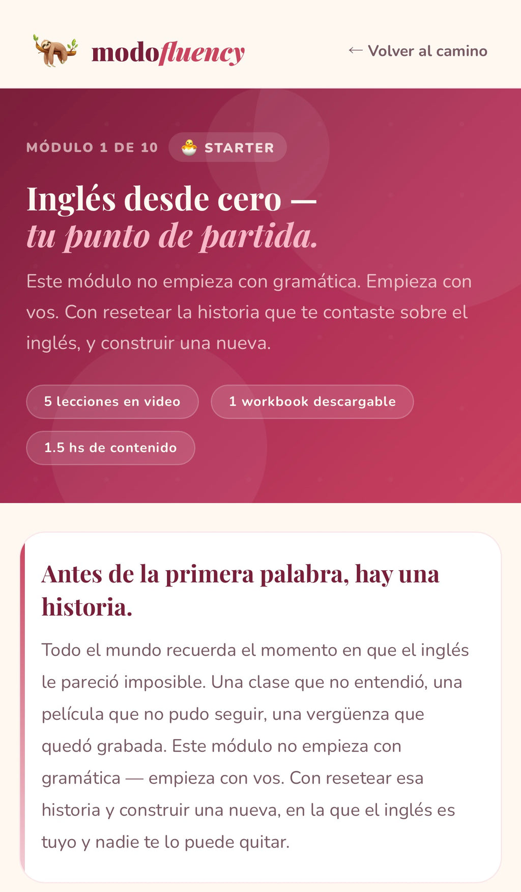 🐣 Starter Module | Inglés desde cero