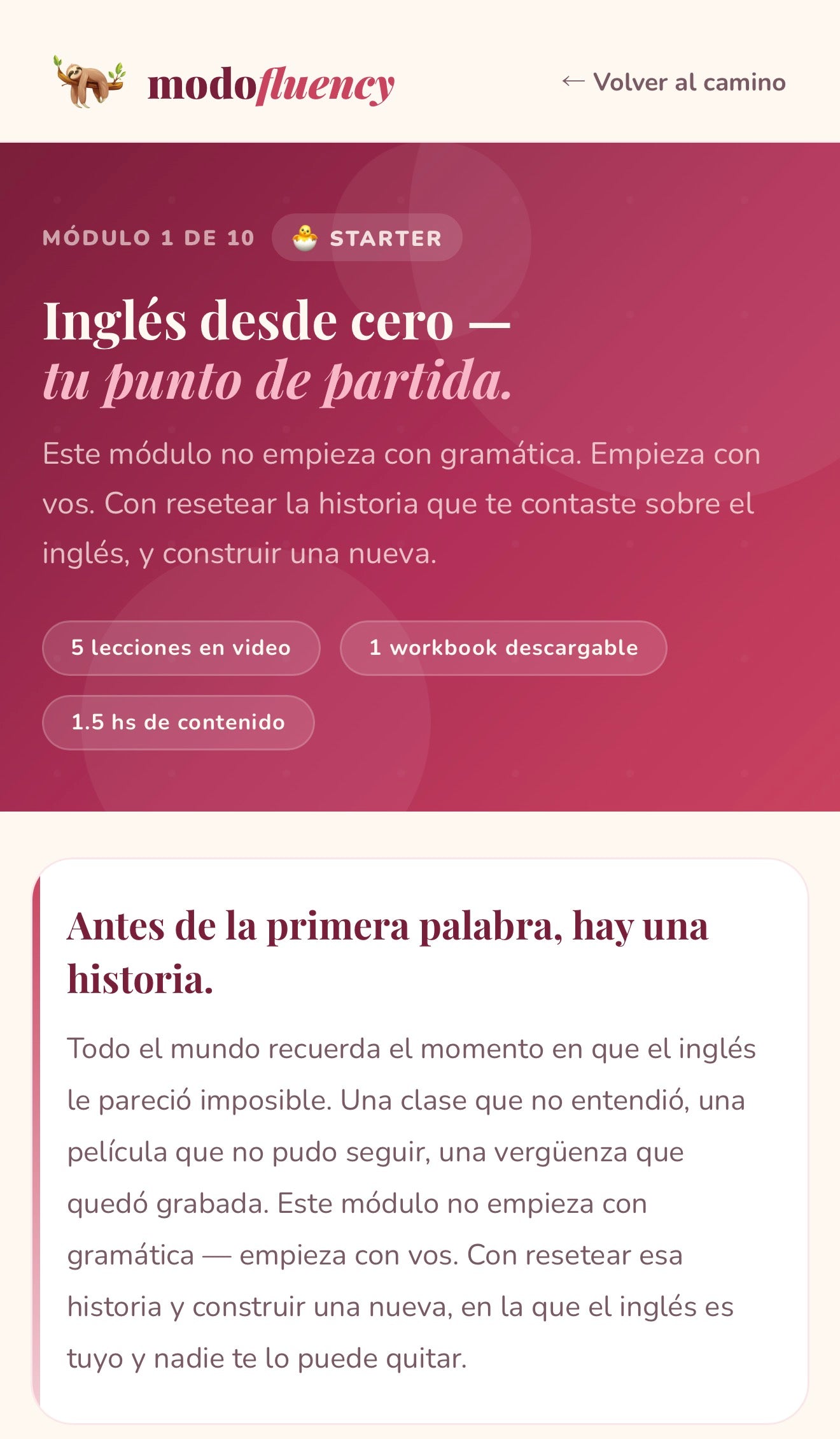 🐣 Starter Module | Inglés desde cero