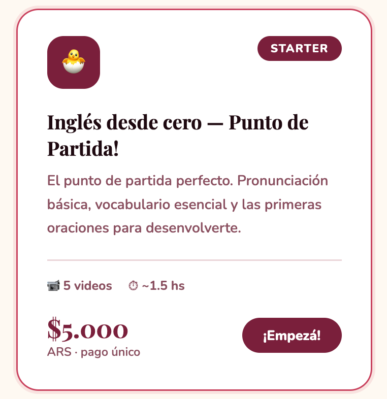 🐣 Starter Module | Inglés desde cero